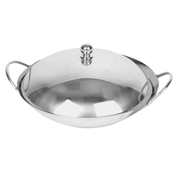 STAINLESS STEEL WOK & COVER
